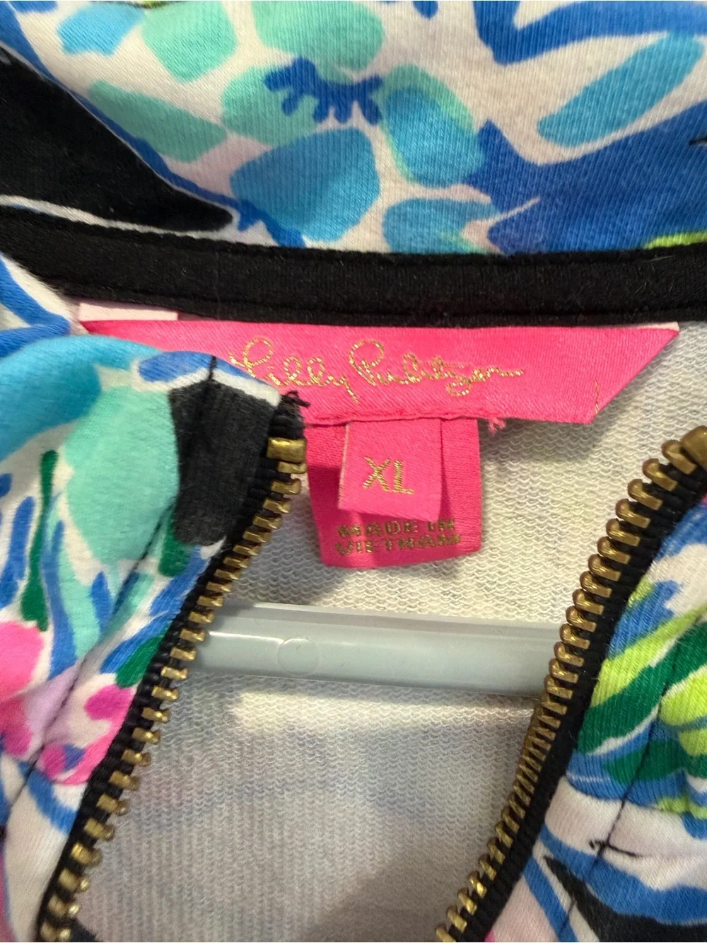 Lilly Pulitzer Tropical skipper Popover Dress Soft Beautiful XL like New - Picture 5 of 13